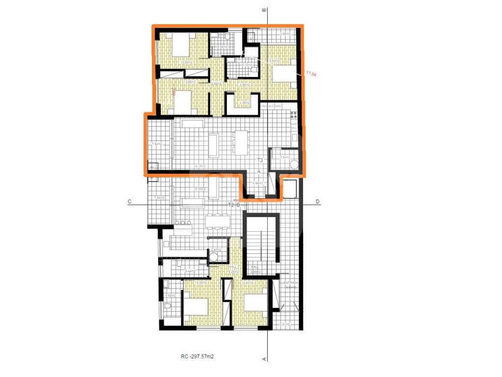 Apartamento T3 - Condomínio Privado Carreira Longa em Vila Real - Grande imagem: 2/12