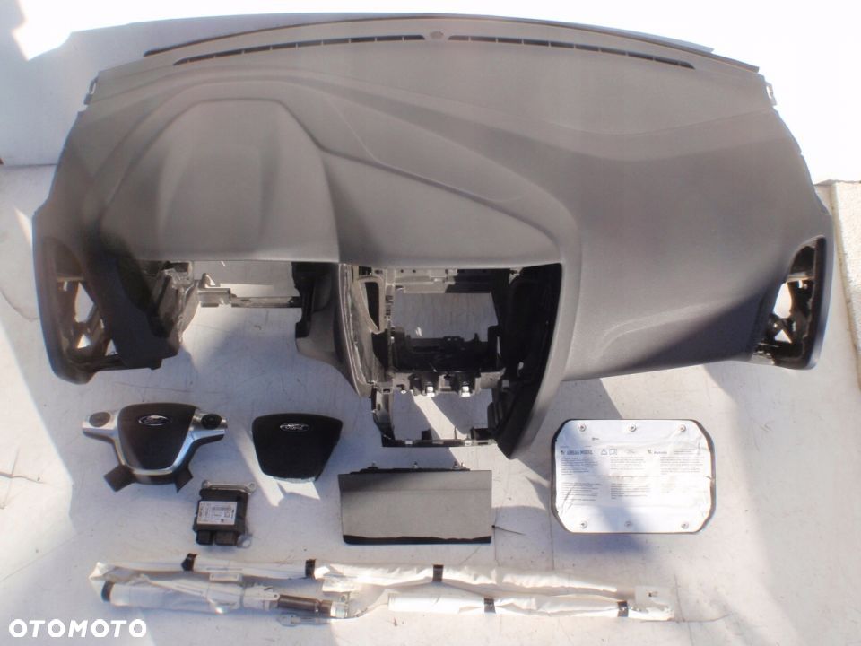 FORD FOCUS MK3 DESKA KONSOLA KOKPIT PULPIT PÓŁKA PARAPET PODUSZKI AIRBAG PASY PAS - 4