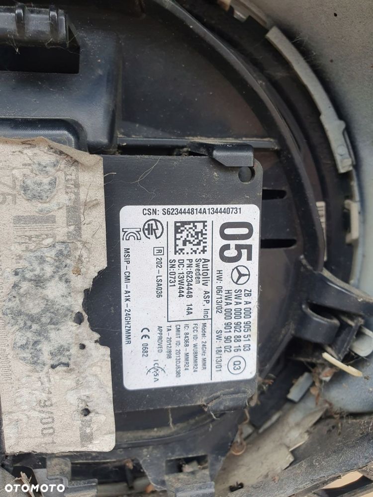 MERCEDES MERCEDES-BENZ A0009055103 MODUŁ RADAR SENSOR CZUJNIK UDERZENIOWY - 2