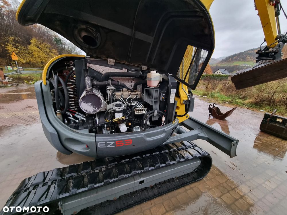 Wacker Neuson EZ53 Koparka 5,8 tony jak Nowa 2018r 1690mt wersja z urządz.do ochrony powietrza azbest itd Klima 3x łyżka Hydrauliczna Perkins silnik z Norwegii - 11