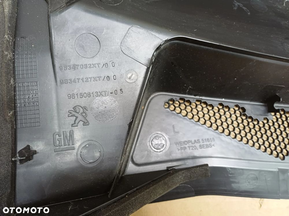 Opel Grandland X podszybie górne dolne komplet 98347052XT 98362005XT 9836200980 - 10