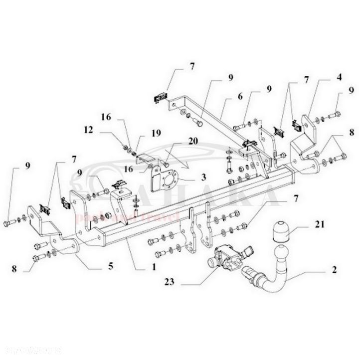 Hak Holowniczy Automat Do Citroen C8 2002-2005 - 3