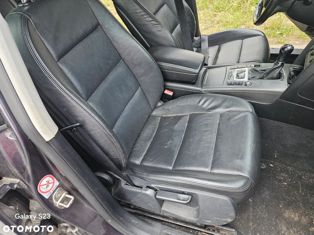 Fotel kierowcy pasażera kanapa grzane boczki skóra Audi A6 C6 2006r sedan - 6