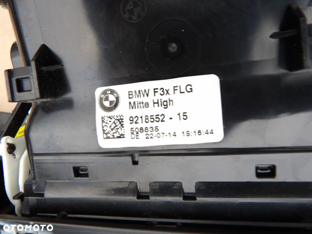BMW - F33 - LISTWY DEKORACYJNE - DEKORY KOMPLET - KRATKI NAWIEWU - KOMPLET - 9218549  9218552 - 6