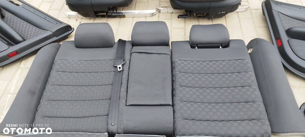 Fotel Fotele Zestaw Welur Czarna Krata Kubełki Grzane Audi A6 C5 Kombi 99 rok Części Blask Gołdap - 3