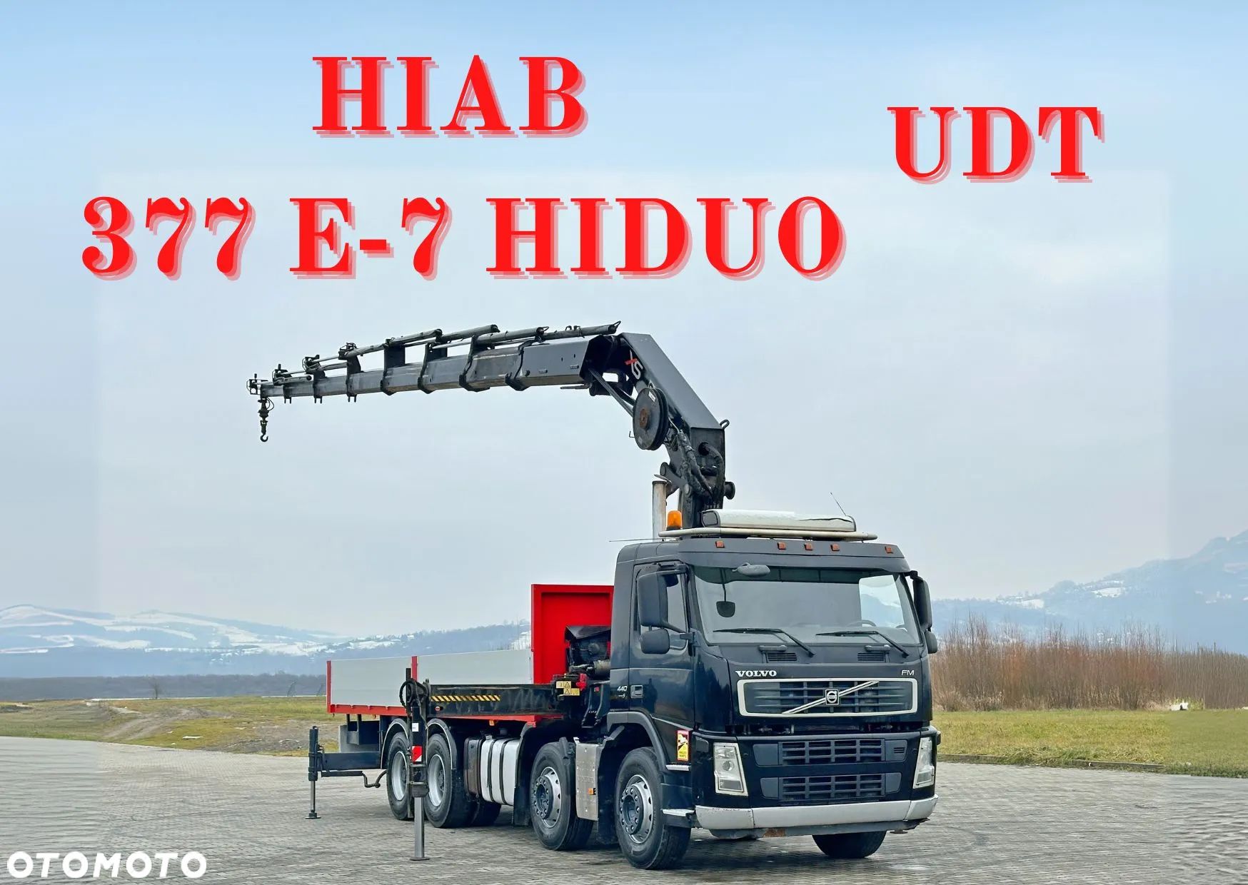Volvo FM 440 * PLATFORMA 7,30 m * HIAB 377 E - 7 HIDUO + PILOT / 8x4 - 1