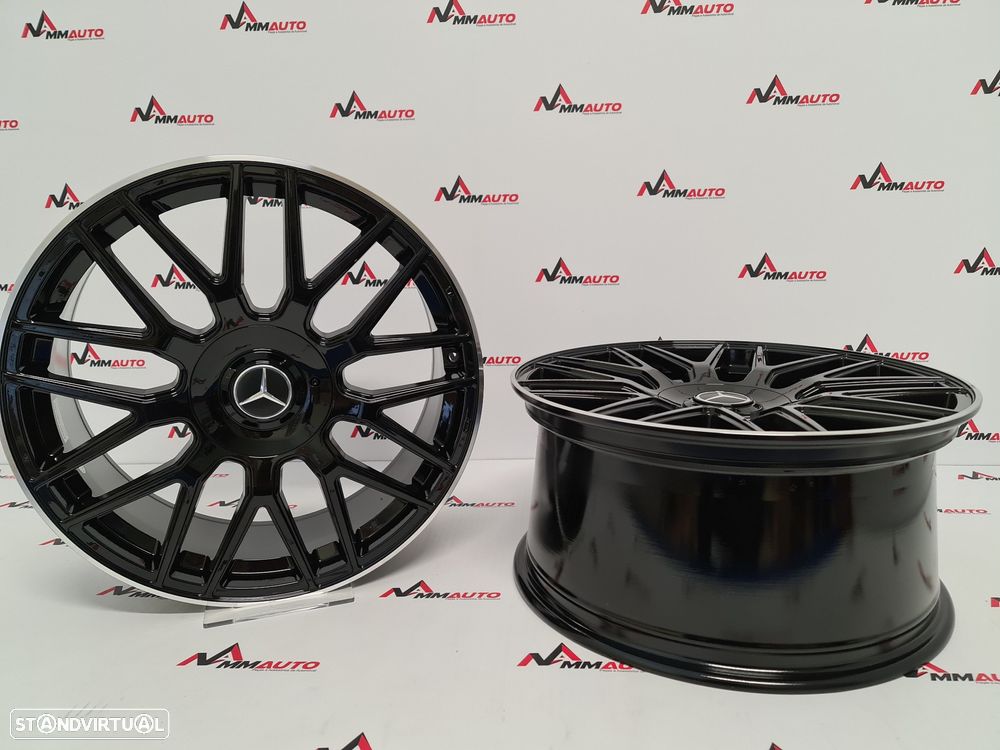 Jantes Look Mercedes C63S Preto Brilho 20 - 3