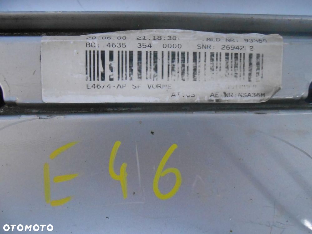 ZDERZAK PRZEDNI PRZÓD HALOGENY BMW E46 M PAKIET # - 2