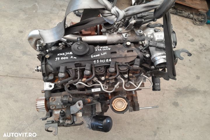 Motor fara anexe TIPMOTOR K9K 649 59000KM 1.5 DCI EURO 6 Renault Kadj - 8