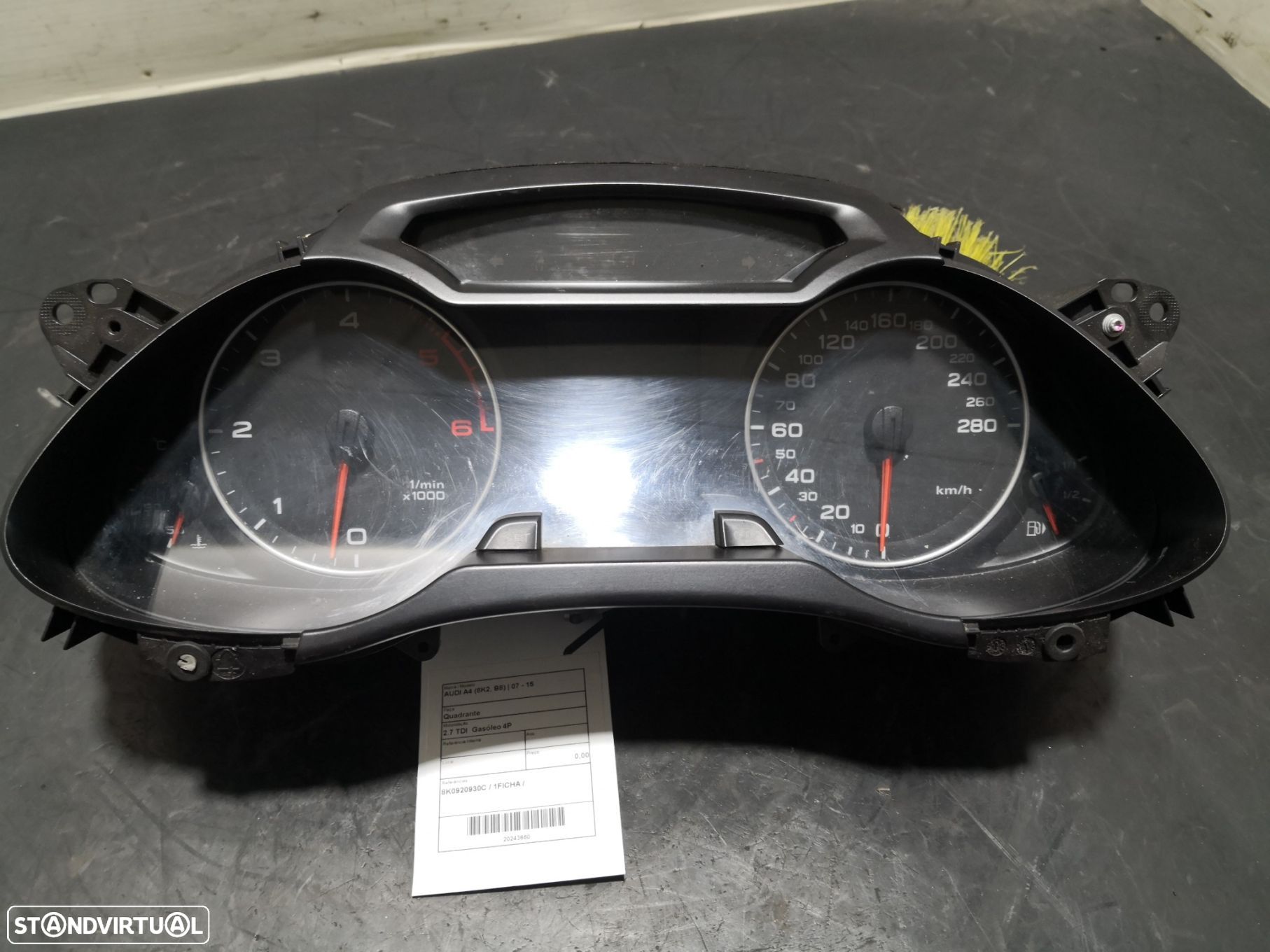 Quadrante Audi A4 (8K2, B8) - 1