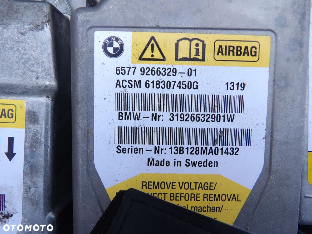 BMW MODUŁ SENSOR AIRBAG - 9266329 - 1