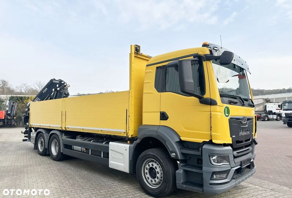 MAN TGS 26.430 6x2 OŚ SKRĘTNA HDS dzwig żuraw FASSI 235 SKŁĄDANY w ''Z'' -RADIO- 5i6 funkacja DODATKOWA,  Skrzynia 650x250cm jak NOWY!!! - 4