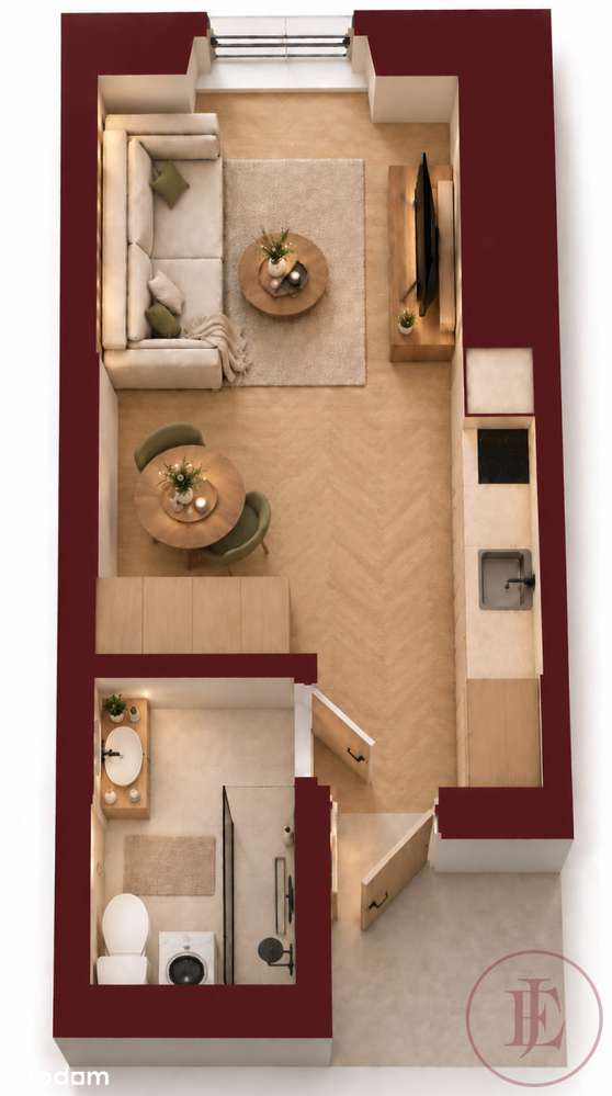 Byt, 19 m²