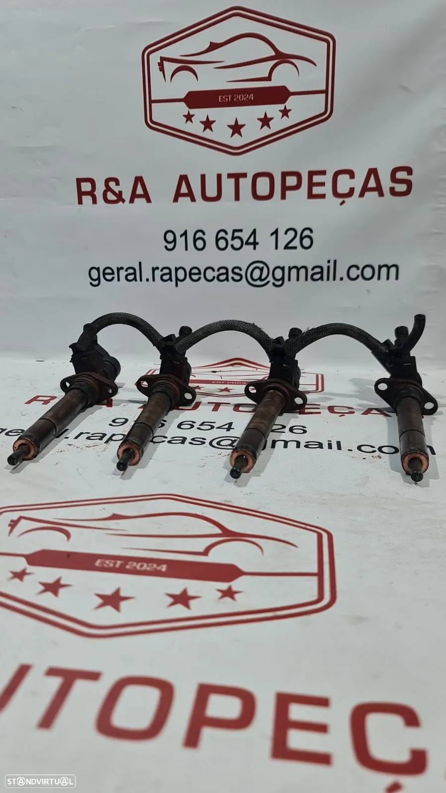 Injetores Peugeot 407 2.0 HDI RHR Siemens Ref 9647247280 - 2