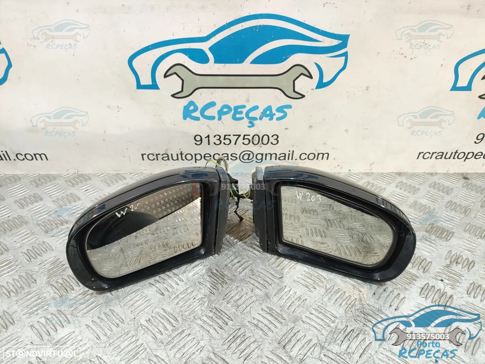 Espelho Retrovisor Mercedes Benz Class C W203 Direito + Esquerdo - C220 C270 - 1