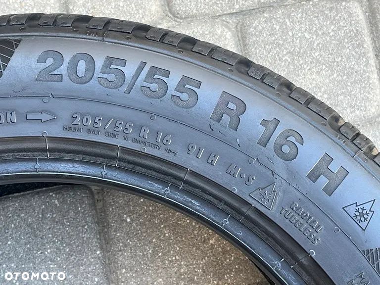 CZTERY ZIMOWE OPONY CONTINENTAL 205/55 R16 91H  7,5 MM BIEŻNIKA ZIMA DOT15 - 7