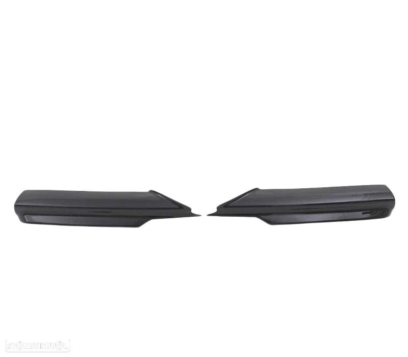 SPLITTERS PARA-CHOQUES FRONTAL BMW E90 E91 05-08 LOOK M PRETO BRILHANTE - 3