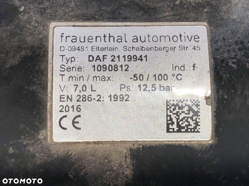 BUTLA ZBIORNIK POWIETRZA  DAF XF 2012 - 2022 FA 460 340 kW [462 KM] 4x2 2012 2119941 - 5