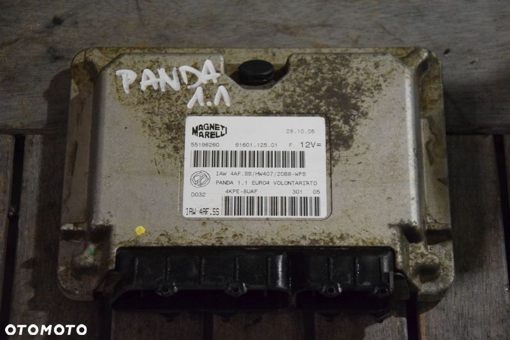 Fiat Panda II 03-12 1.1 Sterownik silnika komputer 55196260 4KPE-8UAF - 1