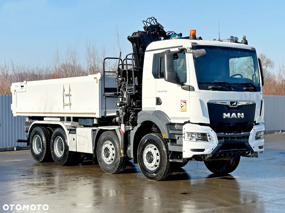 MAN TGS 35.470 * WYWROTKA 5,10 m + PILOT * HIAB Z - HIPRO 191 * 8x4 - 3
