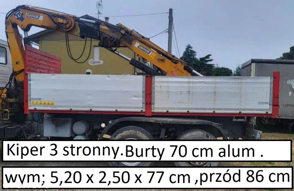 Kiper wywrot burty aluminium Mercedes Renault Scania Kia Nissan Iveco HDS - 1