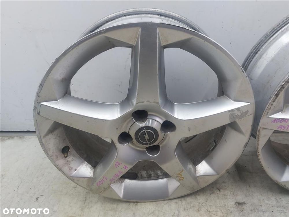 Alufelgi FELGI ALUMINIOWE 2 SZT Opel Astra H  6.5X17 " 4X100 ORYGINAŁ - 8