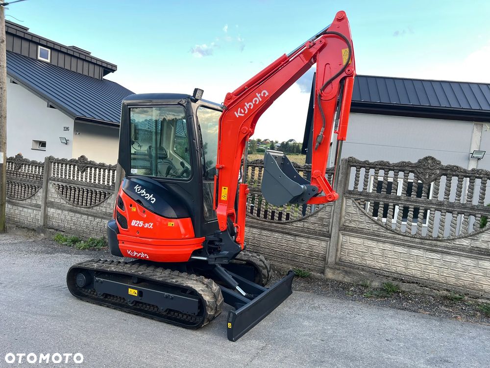 Kubota U25-3α | Minikoparka KUBOTA U25 | Zerowy Obrys | Waga 3 Tony | Mini Koparka 2.5 Tony | - 9