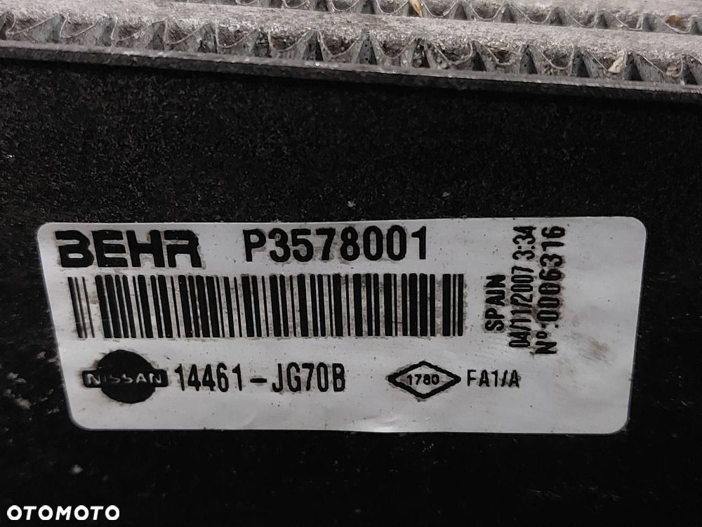 CHŁODNICA POWIETRZA INTERCOOLER NISSAN X-TRAIL II T31 2.0 DCI 14461-JG70B - 5