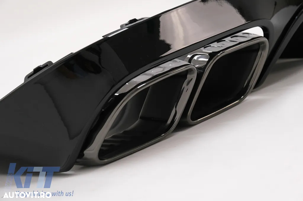 Difuzor Bara Spate compatibil cu Mercedes E-Class C238 A238 AMG Sport Line Coupe Cabrio (2016-2019) E63 Design - 3