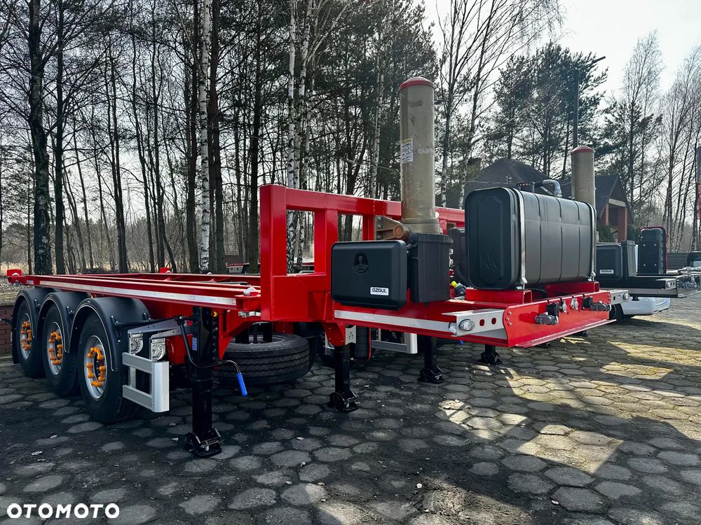 Inny MEGA TRAILERS - naczepa do przewozu kontenerów z wywrotem! z własną hydrauliką wywrotu! - 33