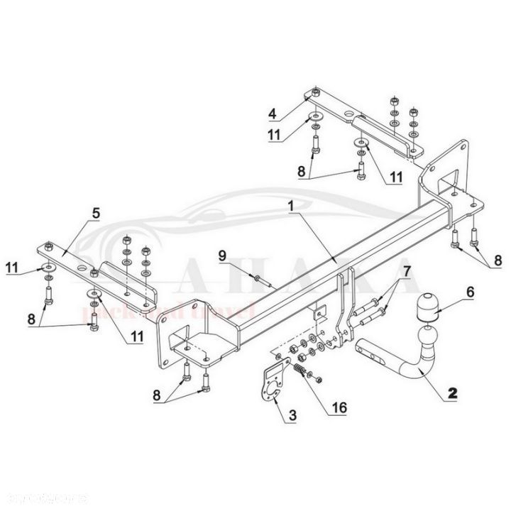 Hak Holowniczy Odkręcany Do Opel Insignia Hatchback, Grand Sport Od 2017 - 2