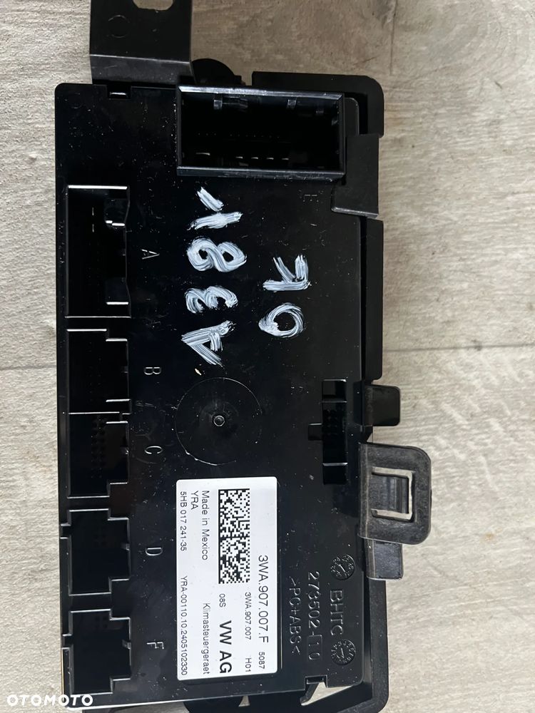 VW AUDI SEAT SKODA 3WA907007F MODUŁ, STEROWNIK KLIMATYZACJI - 2