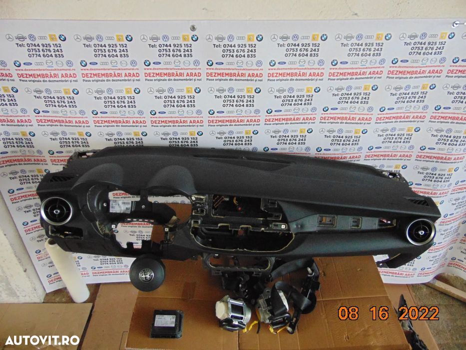 Plansa Bord Alfa Romeo Stelvio 2015-2022 airbag sfer pasager centuri f - 6