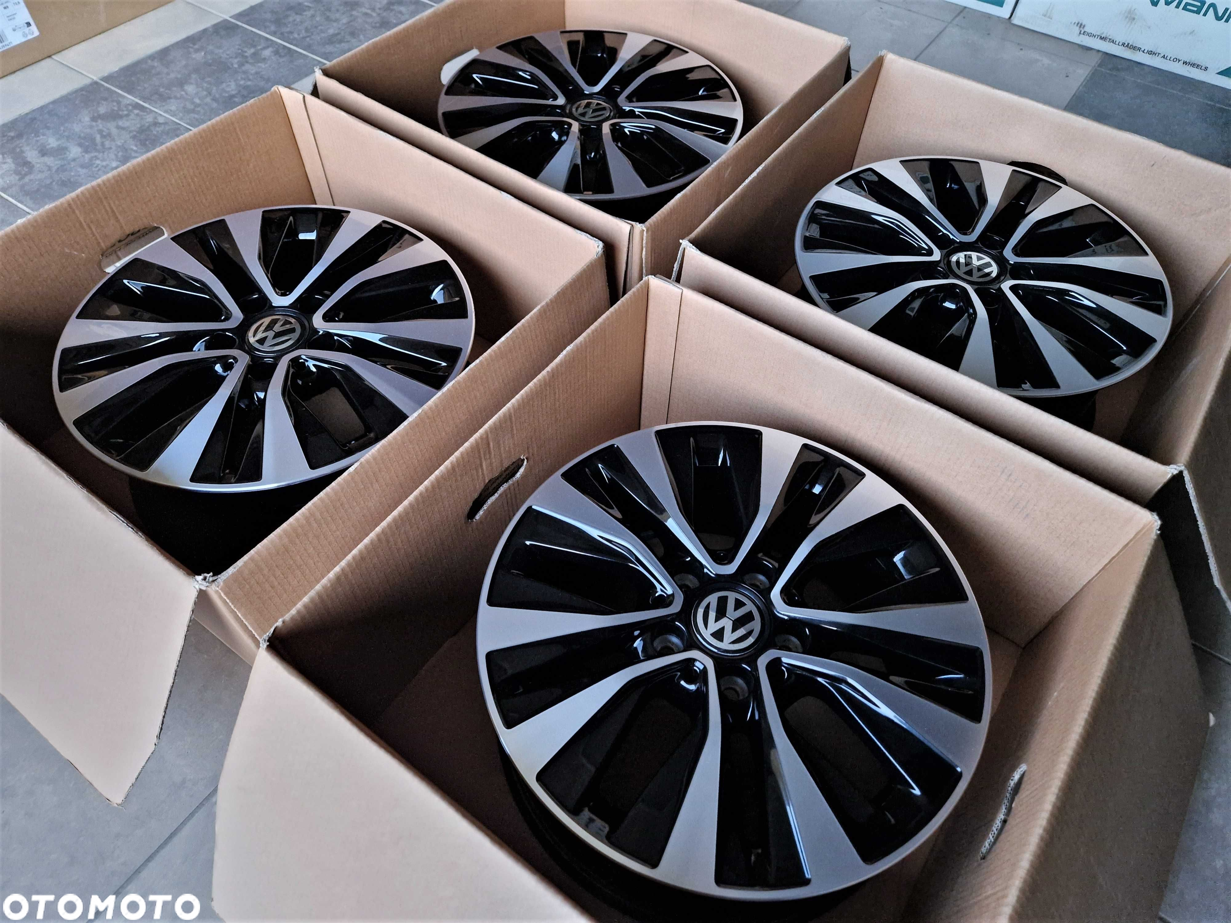 Alufelgi 16 5x112 VW Golf Passat Touran Jetta Caddy Tiguan Czarne 311# - 6