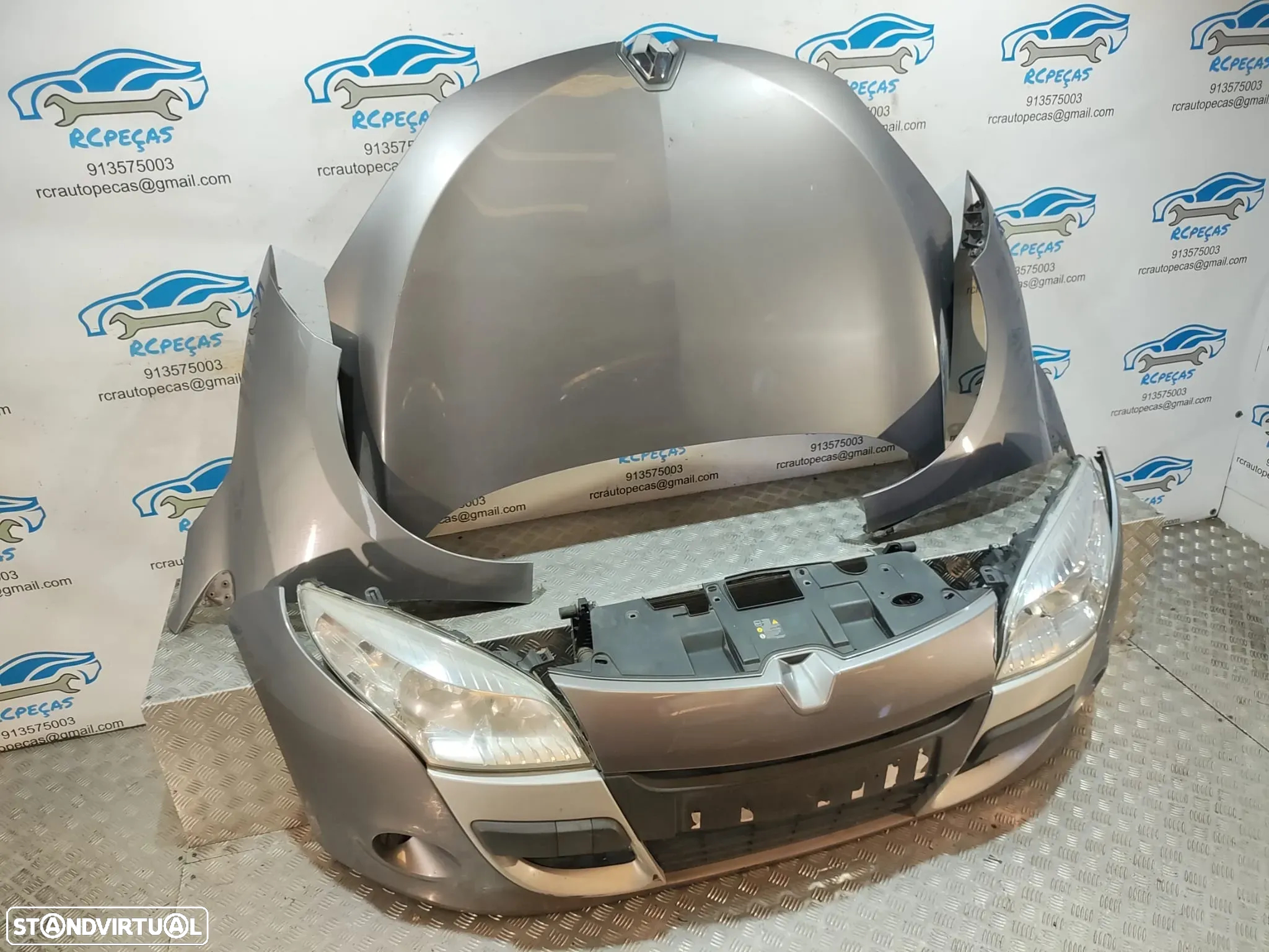 Frente completa Renault Megane 3 Coupe - Parachoques | Parachoque | Radiador | Radiadores | Guarda Lamas | Lama | Capot | Capo | Fibra | Reforço | Otica | Otica | Grelhas - 12