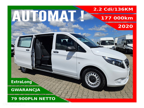 Mercedes-Benz vito ExtraLong *79900zł Netto*Brygadówka 6 osób 2.2 Cdi/136KM