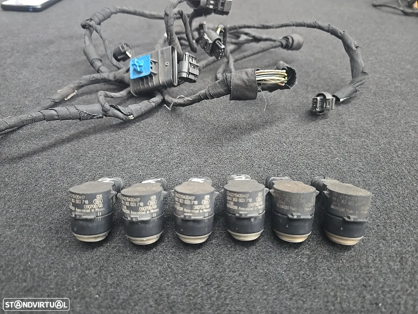Sensores de estacionamento PDC Com cablagem conjunto kit originais para mercedes w221 S class 2006- - 12