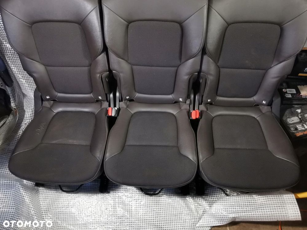 RENAULT ESPACE V 5 14-19 FOTELE TYŁ TYLNE PÓŁSKÓRA GRZANE 3 SZTUKI 2GI RZĄD - 3