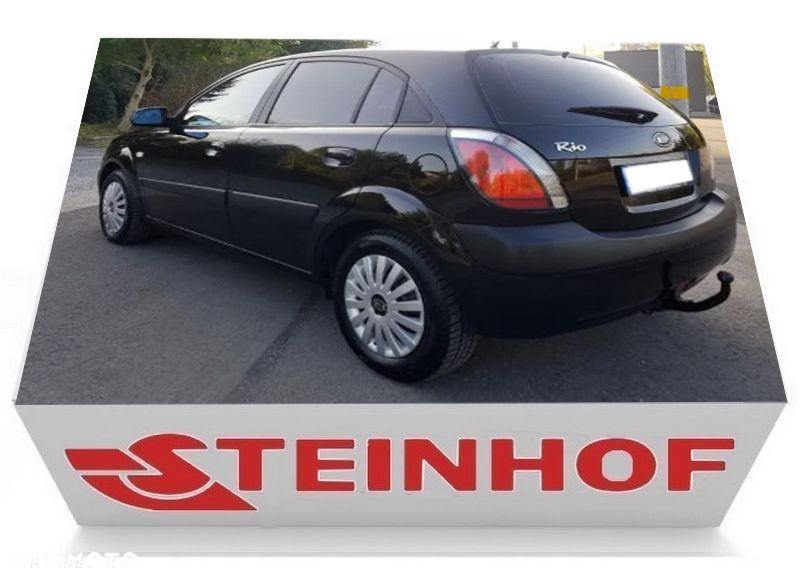 DO SAMOCHODU KIA RIO 2 II JB HTB HATCHBACK 3/5D STEINHOF HAK HOLOWNICZY + WIĄZKA + GNIAZDO 7 PIN - 12