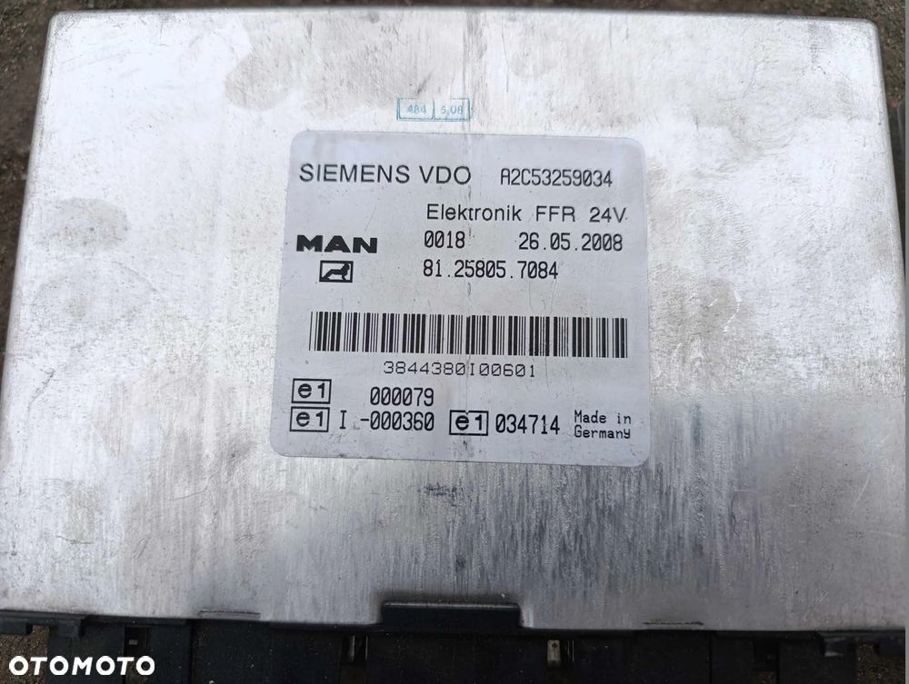 Sterownik komputer Man Tgx Tgl FFR 81.25805.7084 - 2