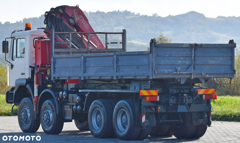 MAN 41.460 * WYWROTKA 5,65 m * FASSI F270AC.26 / 8x8 ! * STAN BDB - 6
