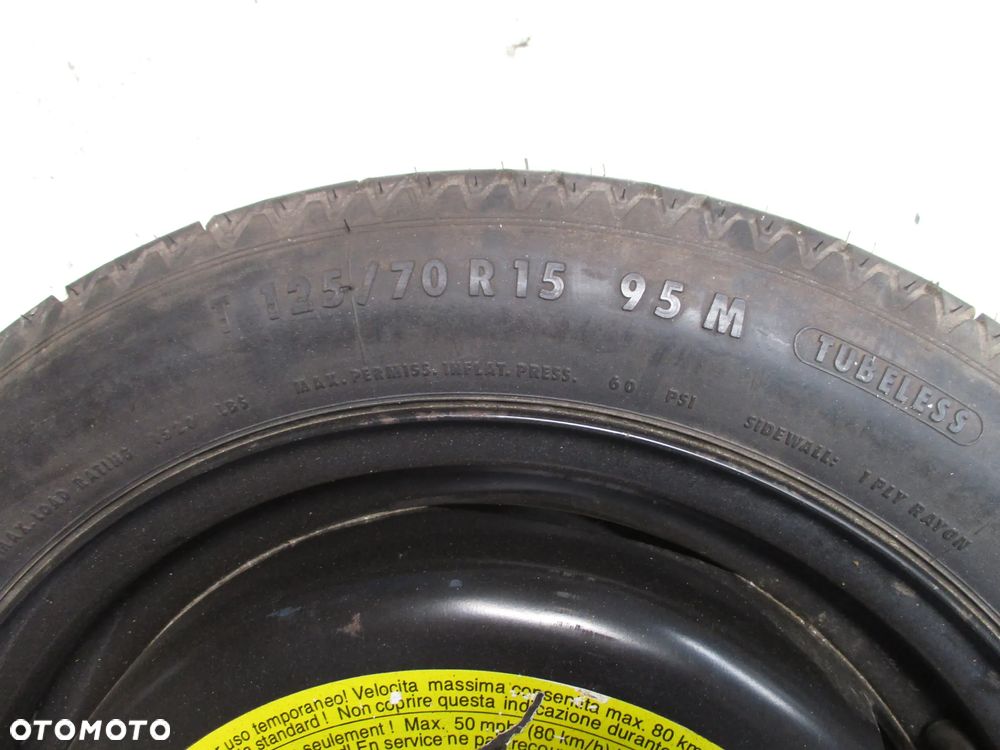 KOŁO DOJAZDOWE ZAPASOWE 125 70 15 VW GOLF III / VENTO - 3