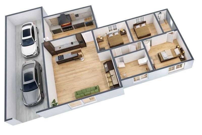 Moradia T3 com 170m2 e Estilo Contemporâneo - Grande imagem: 2/9