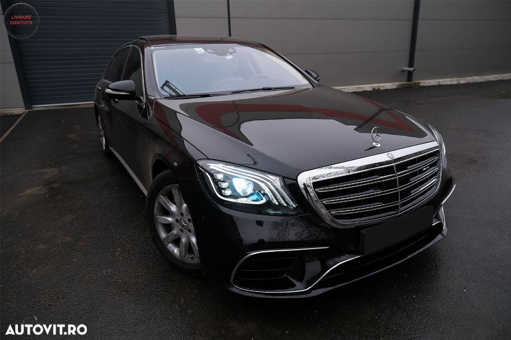 Pachet Exterior Mercedes S-Class W222 Facelift (2013-06.2017) S63 Design Cu Grila - livrare gratuita - 22