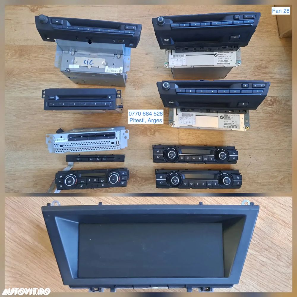 Sistem navigatie CIC magazie cd-uri modul navigatie CI panou control climatronic radio cd cu navigatie originale BMW X5 E70 + LCI X6 E71 E72 Seria 1 2 3 4 5 X1 E81 E84 - 1