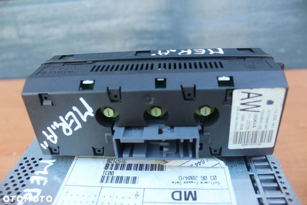 RADIO CD 30 + WYŚWIETLACZ OPEL MERIVA A 13190855 - 5