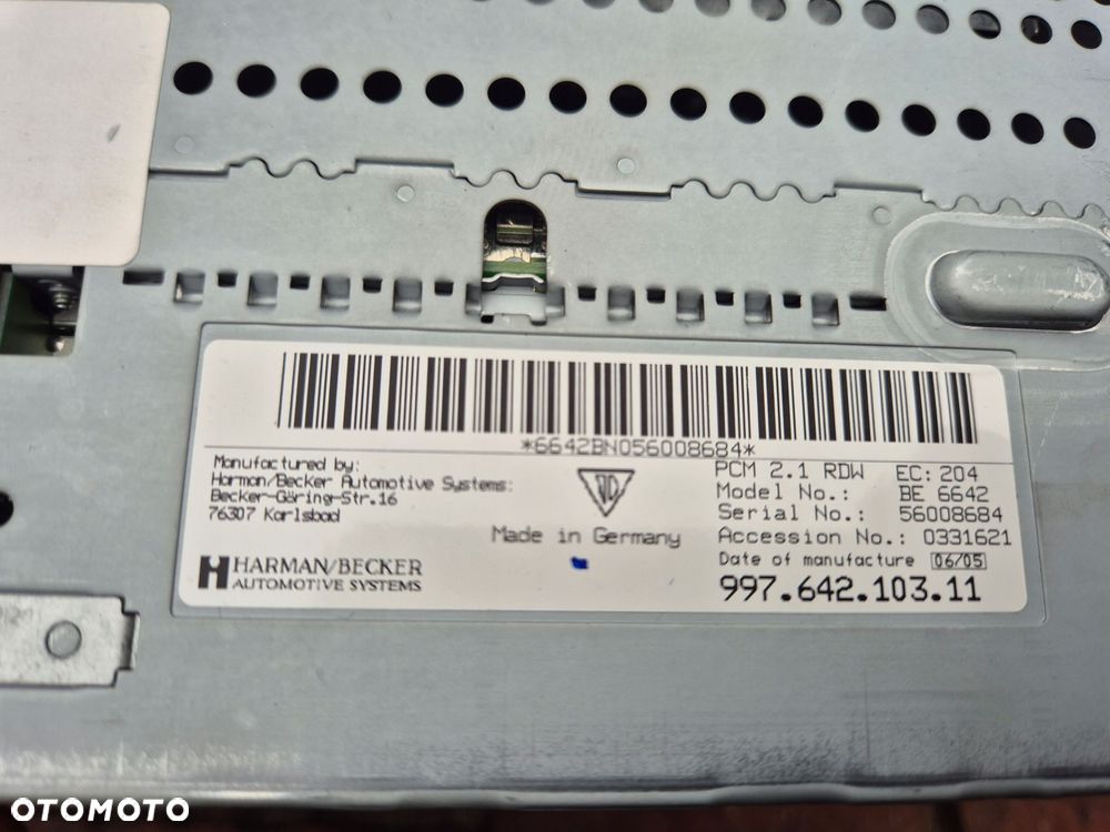 nawigacja radio cd porsche boxster 987 99764210311 - 4