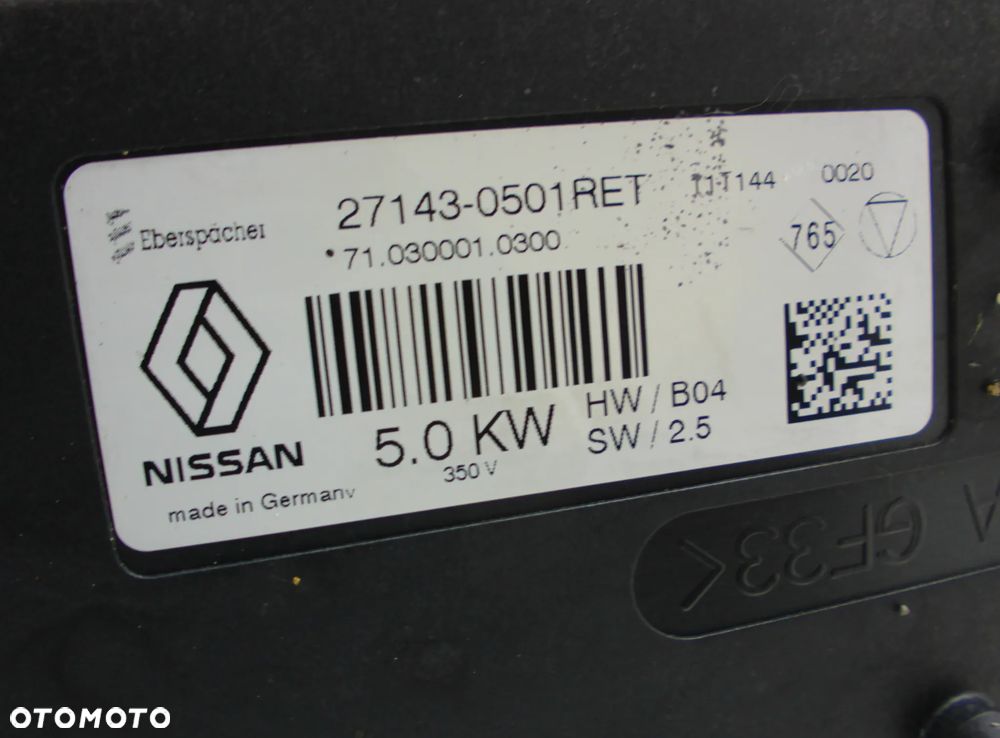 Renault Elektryk Podgrzewacz Nagrzewnicy Grzałka wąż Skrzynka pompka - 6