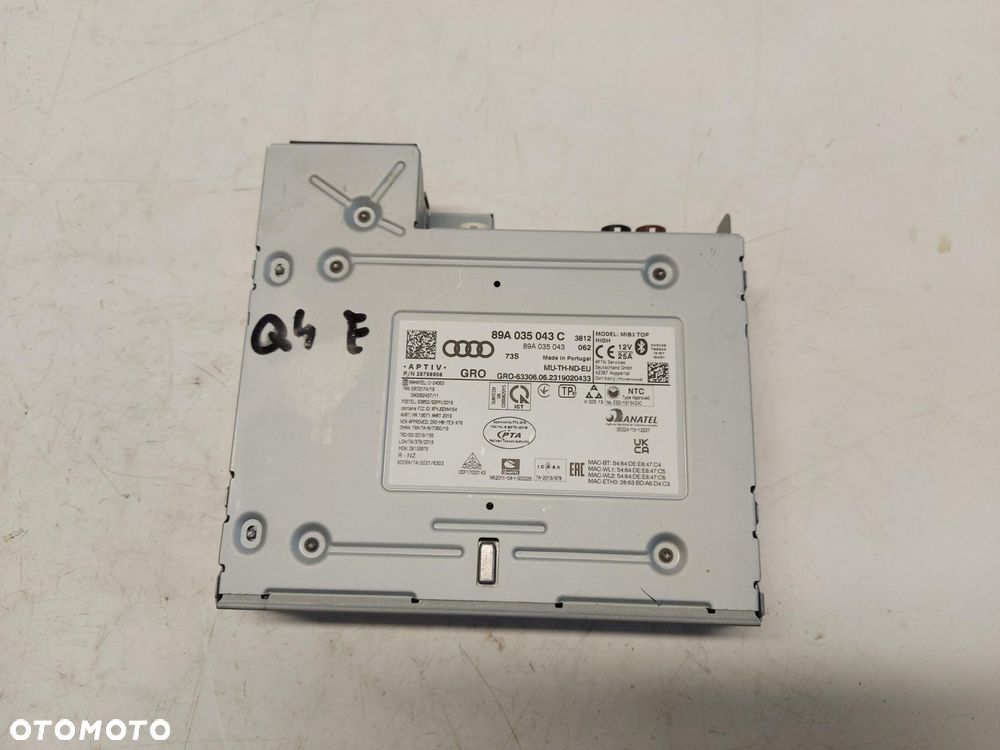 Audi Q4 E-TRON 89A 89E  MODUŁ STERUJĄCY 89A035043C online - 2