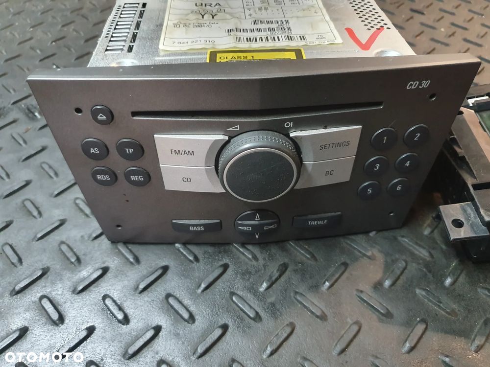 OPEL ASTRA H RADIO CD WYŚWIETLACZ KOMPLET 13190856 13178570 - 2
